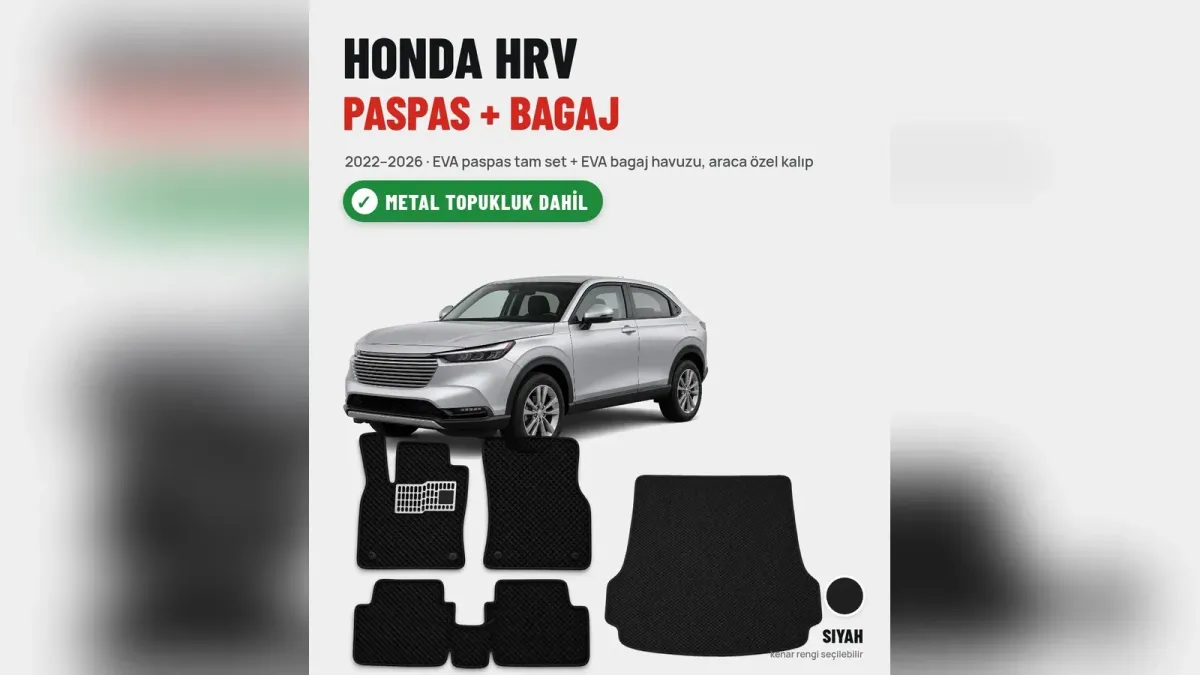 Honda HR-V Paspas ve Bagaj Havuzu: Üç Kuşak, Ayrı Kalıplar