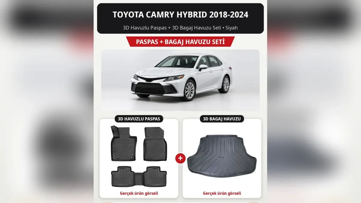 Toyota Camry Paspas ve Aksesuar: XV40, XV50 ve Hybrid Rehberi