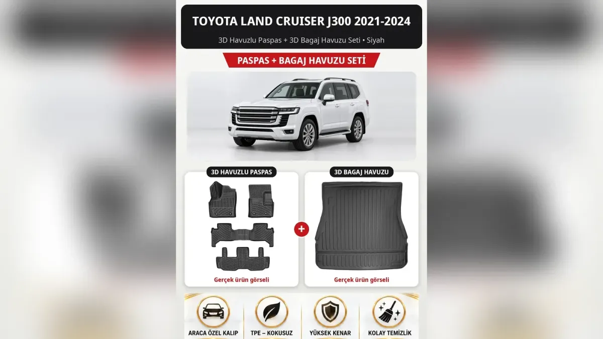 Toyota Land Cruiser ve Prado Paspas, Bagaj ve Stepne Kılıfı Rehberi