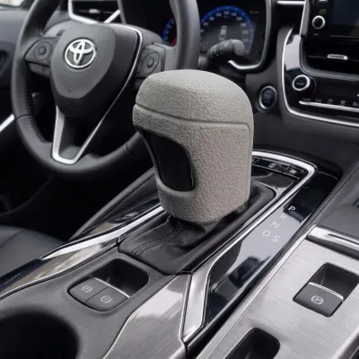 Toyota Uyumlu Oto Vites Topuzu Koruma Kılıfı Otomatik Vites Silikonlu Gri