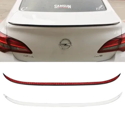 Opel Astra J 2009-2015 Uyumlu Arka Spoiler Çıtası Parlak Beyaz 120 cm