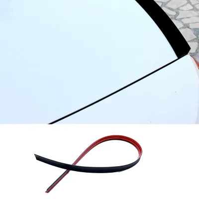 Oto Bagaj Spoiler Çıtası Kalın Düz Mat Siyah 135 cm