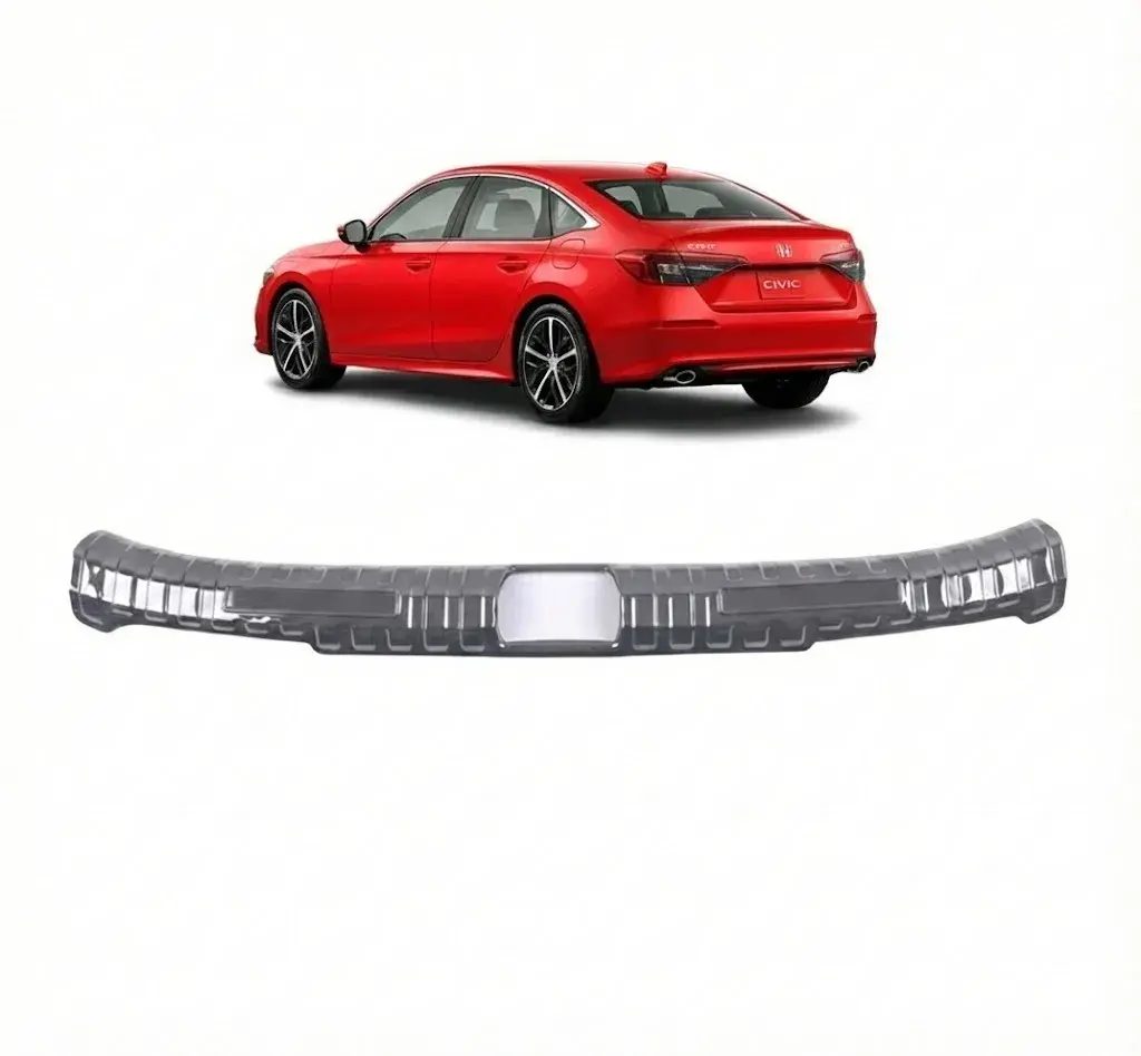 Honda Civic 2022+ Uyumlu Arka Bagaj İç Tampon Eşiği 1 Parça Krom