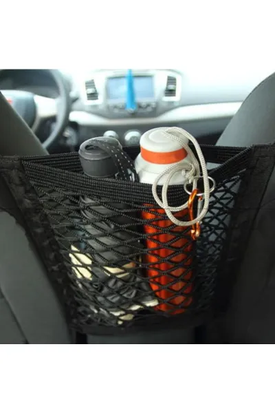 Koltuk Arası Ahtapot Organizer File Ağ Tek Cepli 30x28 cm Siyah