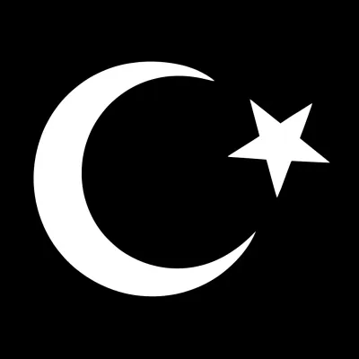 Beyaz Türk Bayrağı Araç Sticker Oto Arma Etiket 32x24 cm