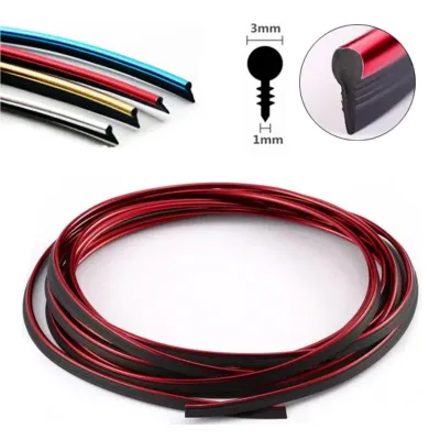 Parlak Kırmızı Torpido Şeridi Nikelaj Fitilli 3 mm x 1 Metre