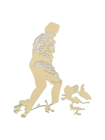 Metal Atatürk Koca Tepe Araç Sticker 7x5 cm Gold