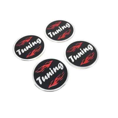 Jant Göbeği Alüminyum Yapıştırmalı Tuning Yazılı 4'lü 60 mm