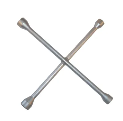 Çapraz Bijon Anahtarı Çelik 4 Ağızlı 17x19x21x23 mm Gri