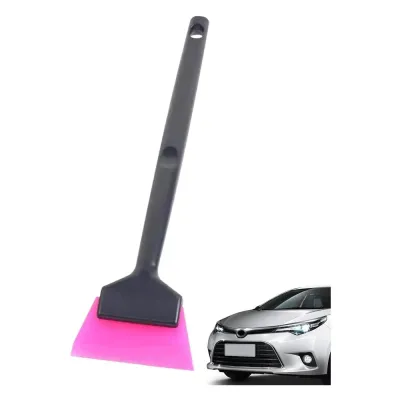 Siyah Pembe Mini Silikon Çekçek Ragle Cam Filmi Aracı Saplı 6x22 cm