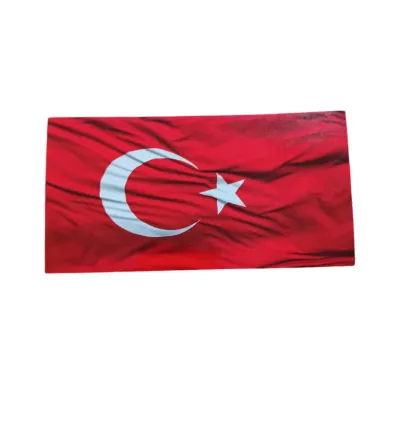 Oto Sticker Türk Bayrağı Küçük Boy 16x8 cm Kırmızı Beyaz