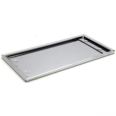 Araba Plaka Altlığı Krom Dikdörtgen Plakalık Vidalı 30x16 cm
