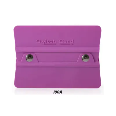 Teflonlu Ragle Kare PPF TPH Cam Filmi Uygulama Aparatı 100A Sertlik 10x6,9 cm Mor