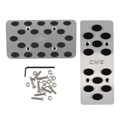 Otomatik Şanzıman Pedal Seti Metal 2 Parça Gri