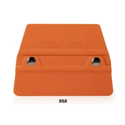Teflonlu Ragle Oval Kare PPF TPH Cam Filmi Uygulama Aparatı 95A Sertlik 10x9 cm Turuncu