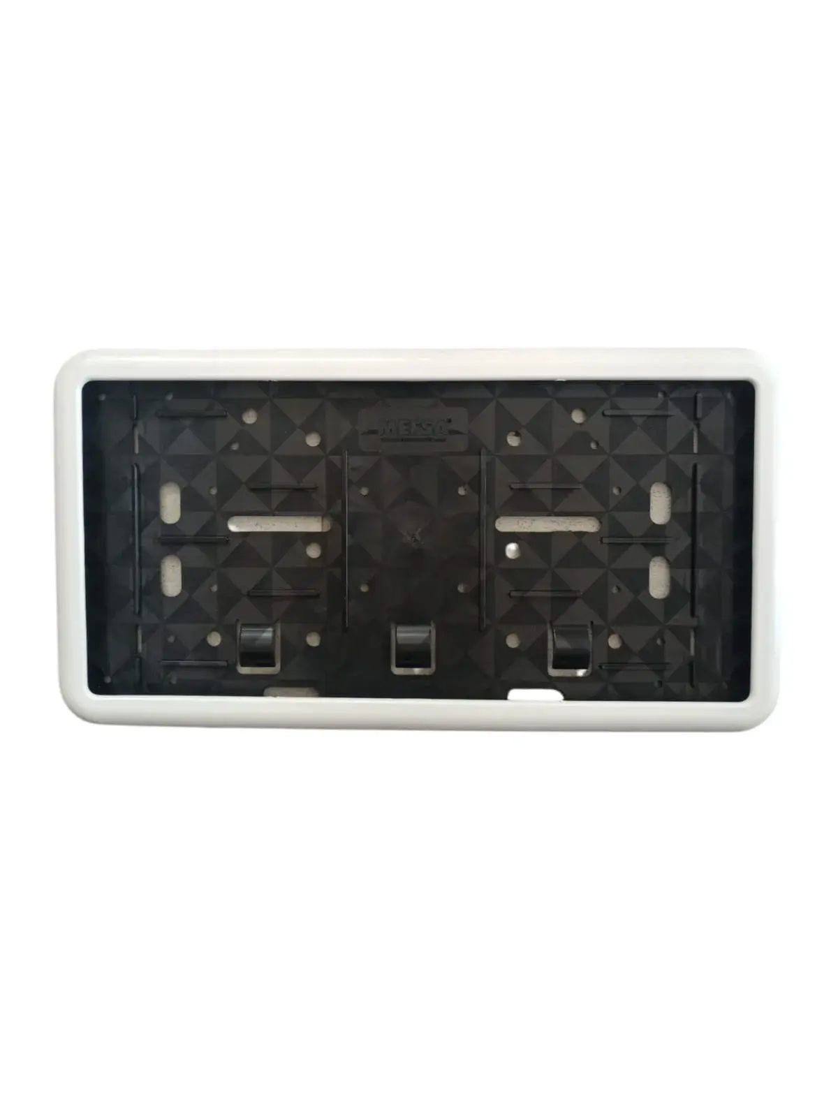 Çerçeveli Dikdörtgen  Plakalık Plaka Altlığı Beyaz 32X17cm 1 Adet
