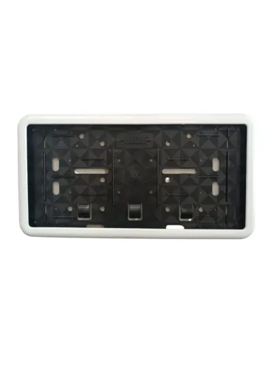 Dikdörtgen Plaka Altlığı Çerçeveli Plakalık 32x17 cm 1 Adet Beyaz