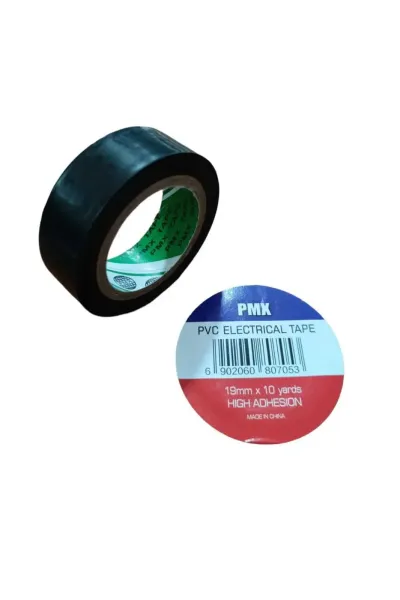 Elektrik İzole Bant PVC Kablo Bandı 19 mm x 10 Metre Siyah