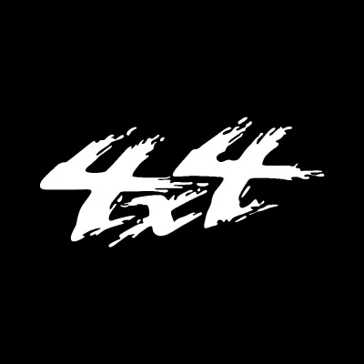 Oto Sticker 4x4 Off Road Yazılı 21x9 cm Beyaz