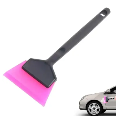 Siyah Pembe Mini Silikon Çekçek Ragle Cam Filmi Aracı Saplı 6x16 cm