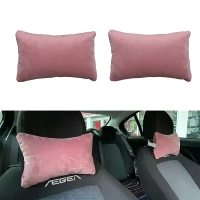 Pudra Pembe 2'li Boyun Destek Yastığı Ortopedik Oto Seyahat