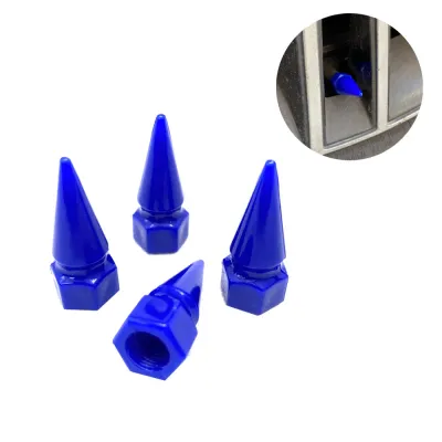 Oto Sibop Kapağı Sivri Plastik 4'lü Set 32 mm Mavi