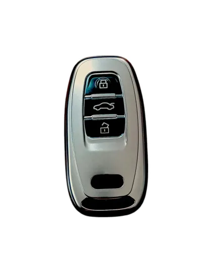 Audi A4 Uyumlu Oto Anahtar Kılıfı Sustasız Füme