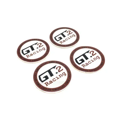Jant Göbeği Etiketi Alüminyum Yapıştırmalı Yarış Desenli 4'lü 55 mm