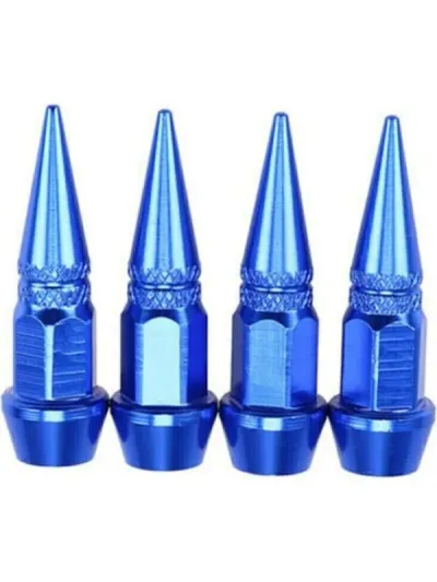 Alüminyum Sibop Kapağı Sivri Tip 4'lü 45 mm Mavi