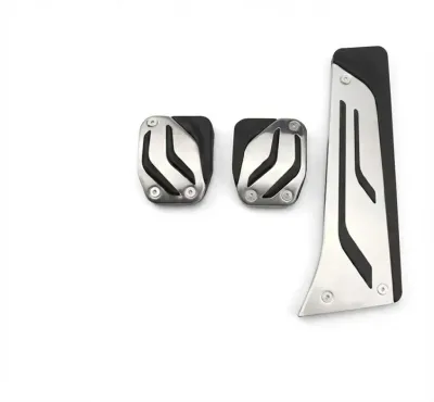 BMW 3 Serisi E46 1998-2006 Uyumlu Manuel Pedal Takımı Gaz Fren Debriyaj 3 Parça Siyah Krom