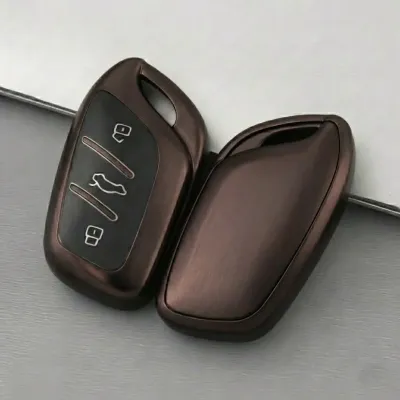 MG HS Uyumlu Oto Kumanda Anahtar Kılıfı Smart 3 Butonlu Bronz