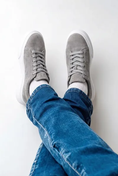 FOOTCAP Günlük Süet Ayakkabı Gri