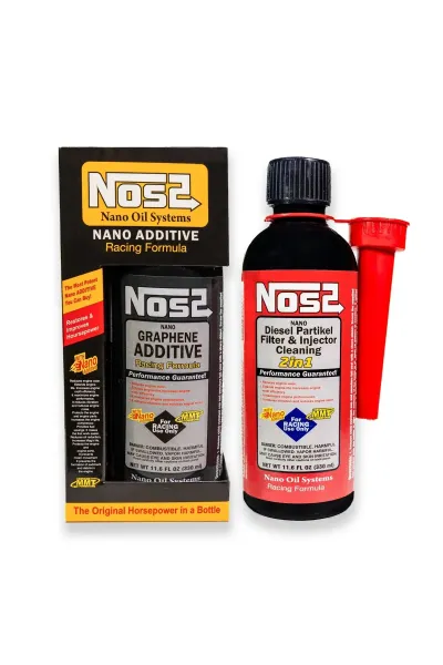 GRAPHEN MOTOR KORUYUCU 330 ML ve NOS2 ENJEKTÖR VE PARİKÜL FİLİTRE TEMİZLEYİCİSİ 330 ML