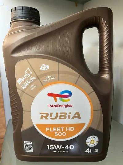 RUBIA FLEET HD 500 15W40 3B 4 LİTRE