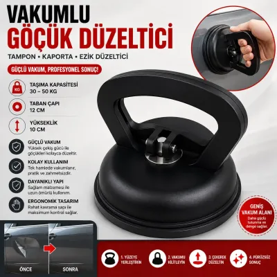 Büyük Boy Vakumlu Göçük Düzeltici Cam Taşıma Aparatı 30-50 Kg 12 cm