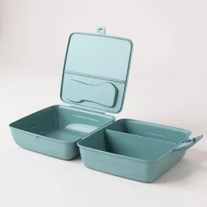 Bölmeli Saklama ve Yemek Kabı – BPA’sız Sağlıklı – Kilit Kapak – Taşınabilir Lunchbox- Su Yeşili