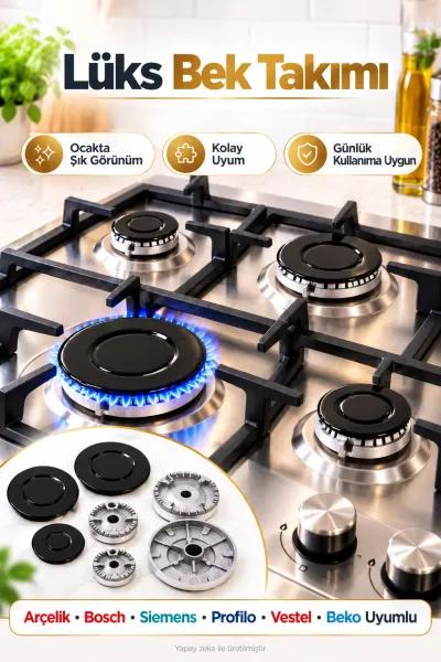 Lüks Ocak Bek Takımı Yedek Parça Arçelik, Bosch, Siemens, Profilo, Vestel, Beko Uyumlu