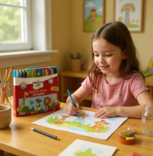 Pensan Kidz Çantalı Pastel Boya 24 Renk