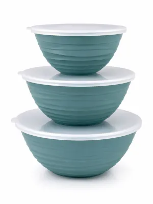 Galaksi Kapaklı Kase Seti 3’lü 1 Lt 2 Lt 3 Lt BPA Free Mavi