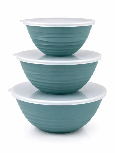 Galaksi Kapaklı Kase Seti 3’lü 1 Lt 2 Lt 3 Lt BPA Free Mavi