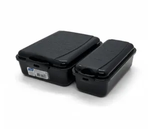 Titiz Takeaway Beslenme Kabı Seti Bölmeli Lunch Box Çatal Bıçak Dahil BPA Free Siyah