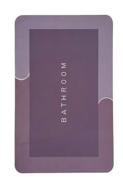Sihirli Banyo Paspası 38x58 cm – Süper Su Emici, Kaydırmaz ve Hızlı Kuruyan Dikdörtgen Pembe
