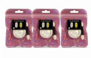 Pearl Powder İnci Tozu | Ayna Etkili Tırnak Tozu – Beyaz Işıltılı 3 Adet