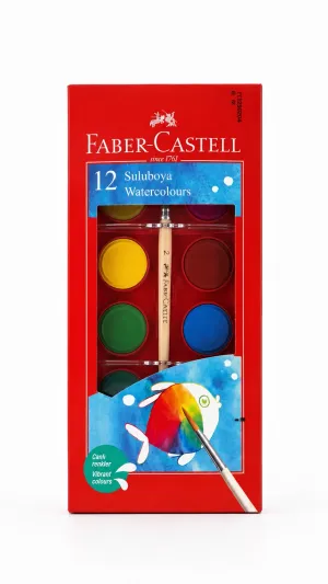 Faber-Castell Okul Boyama Kırtasiye Seti 12’li Boyalar Kalem Silgi Pritt Kalemlik Uçlu Kalem