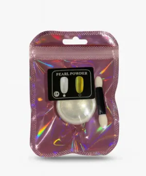 Pearl Powder İnci Tozu | Ayna Etkili Tırnak Tozu – Beyaz Işıltılı 3 Adet
