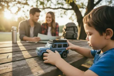 Işıklı Müzikli Lüks Jeep Oyuncak Araba – 1:16 Ölçekli Off-Road Model (3+ Yaş)