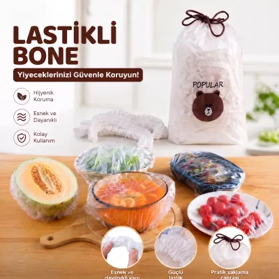 Hijyenik Gıda Koruyucu Bone (100 adet)