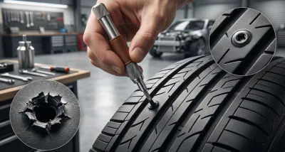 10 Adet Çok Amaçlı Pratik Araba Motosiklet Lastik Tamir Çivisi Kauçuğu Seti