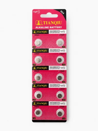 TIANQUI AG4 LR626 377A 1.5V Alkalin Düğme Pil 10'lu Paket - Kol Saati ve Oyuncak Pili