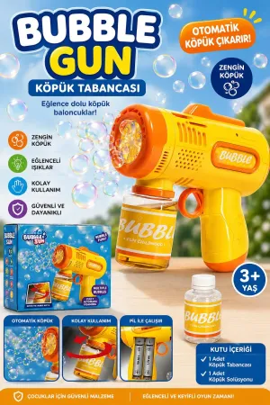 Otomatik Köpük Tabancası +Pil ( sarı renk )